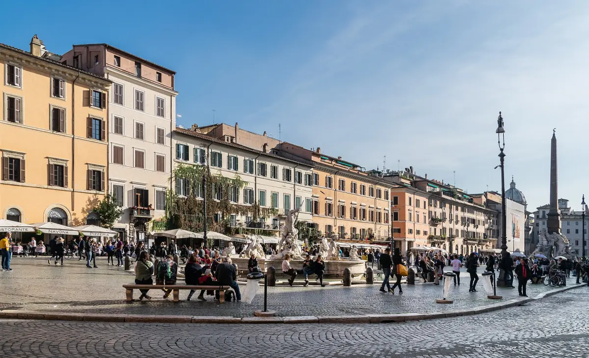 Der lange Platz der Piazza Navona