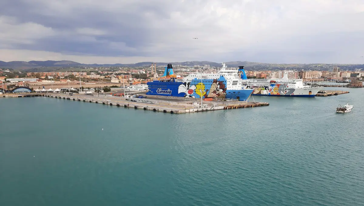 Der Kreuzfahrthafen von Civitavecchia